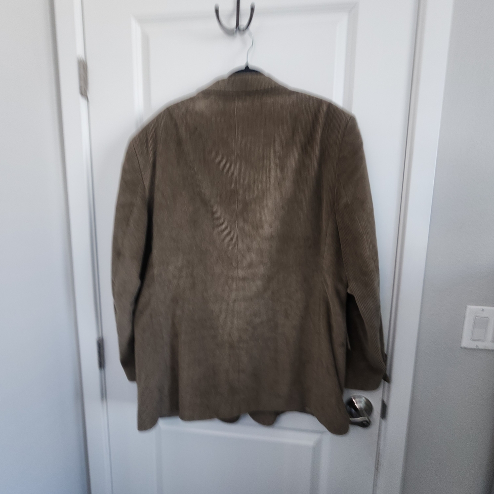 Tan Corduroy Blazer Size 48R - Picture 4 of 6